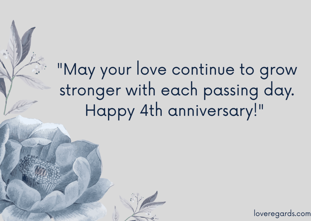 Happy Four-Year Anniversary Blessings