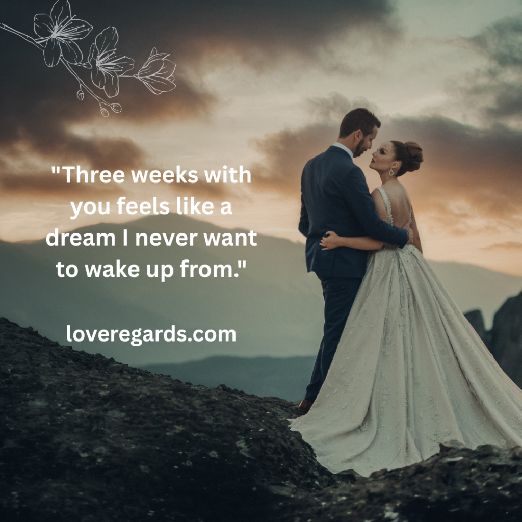 Happy 3-Week Anniversary