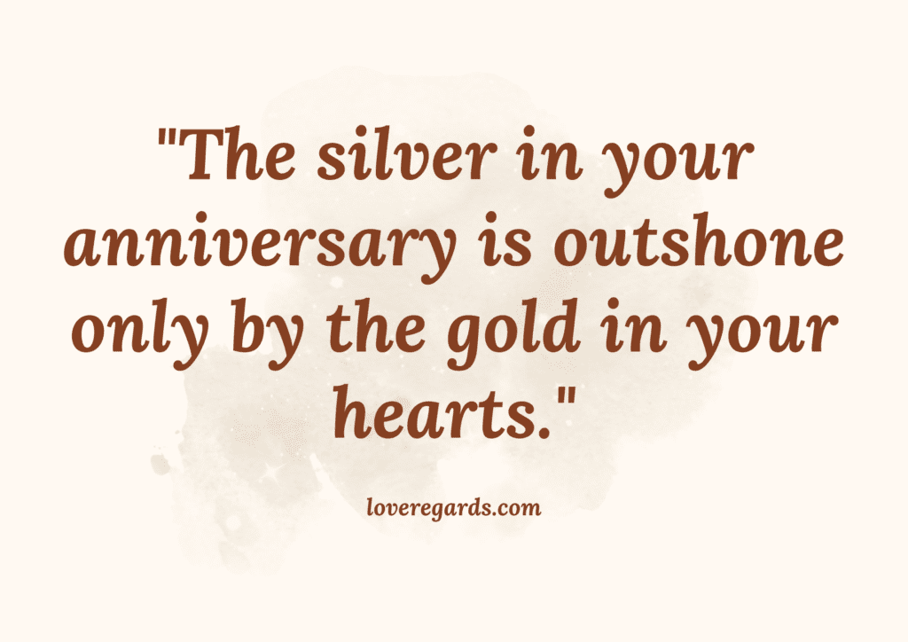 25th Anniversary Blessings