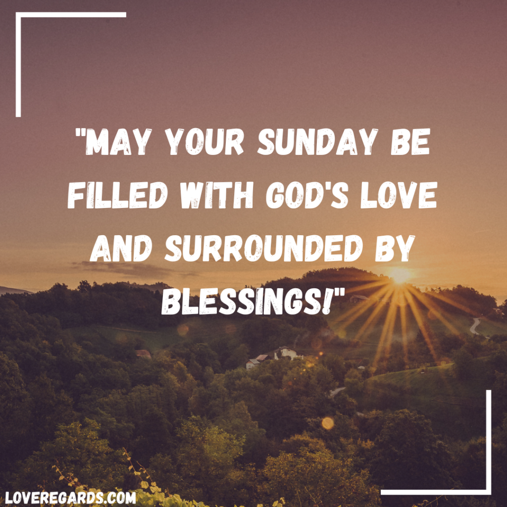 Sunday Prayers