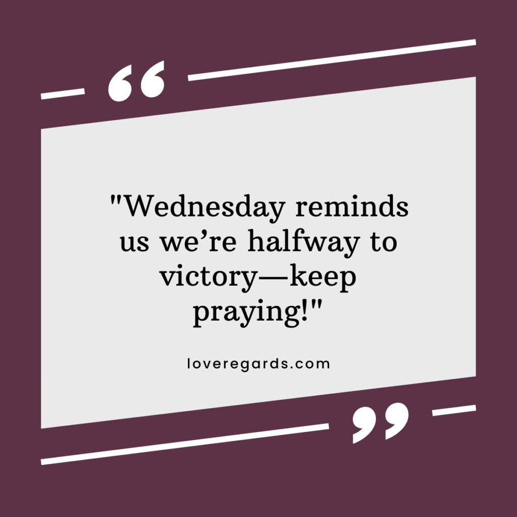 Wednesday prayers