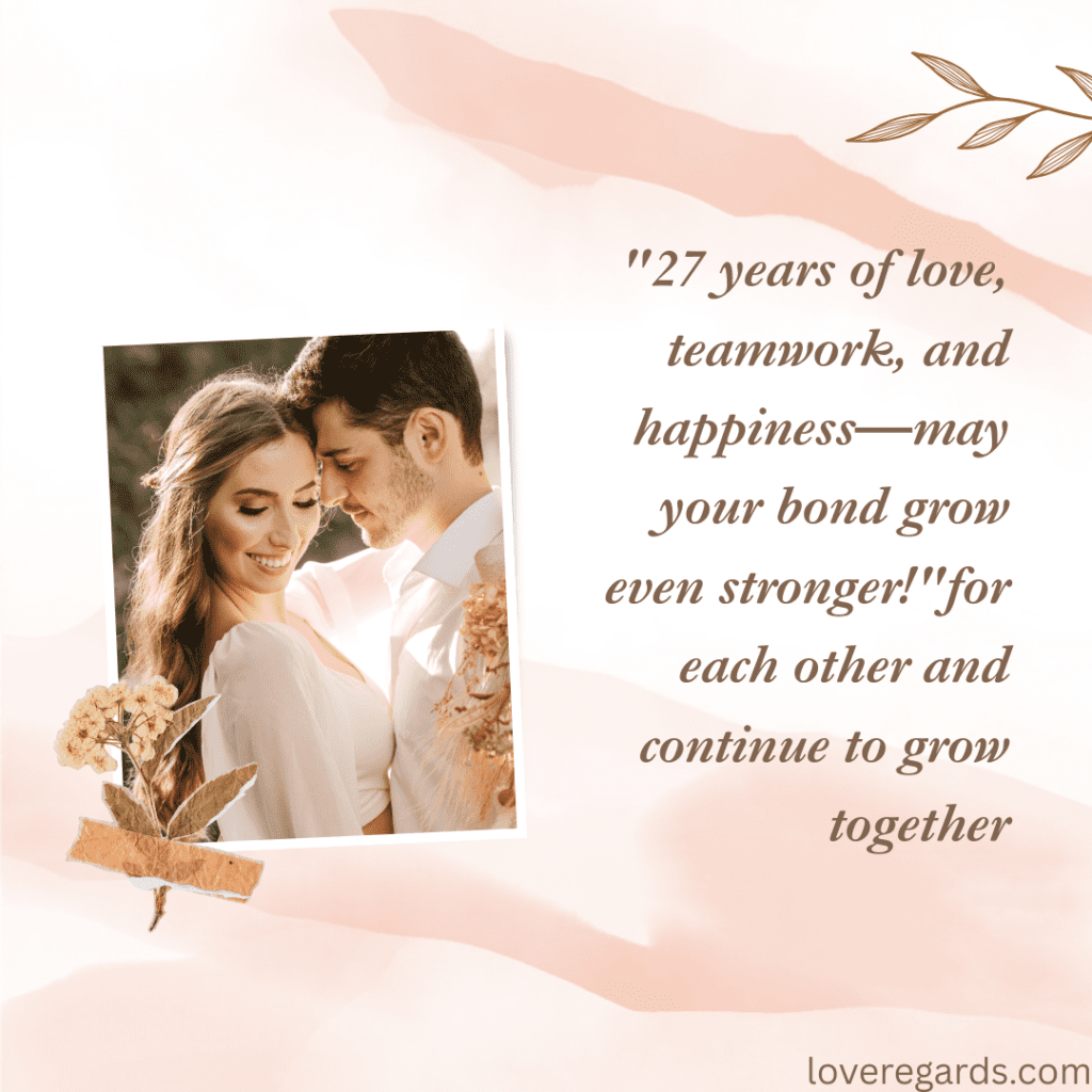 Happy 27th Anniversary