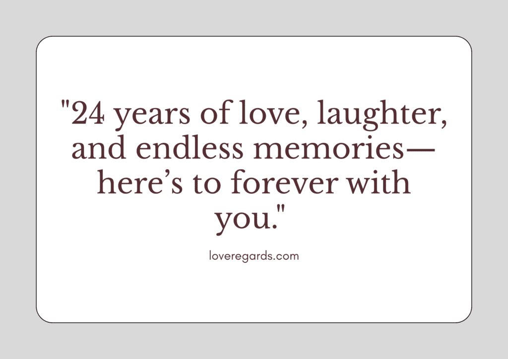 Happy 24th Anniversary
