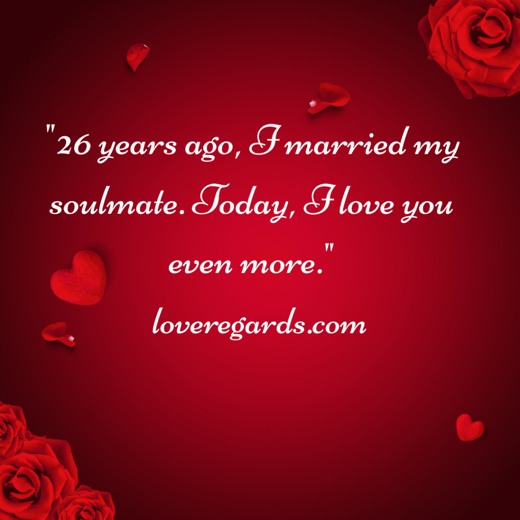 Happy 26th Anniversary