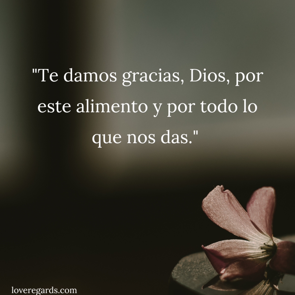 "Bless Us Oh Lord" Prayer
