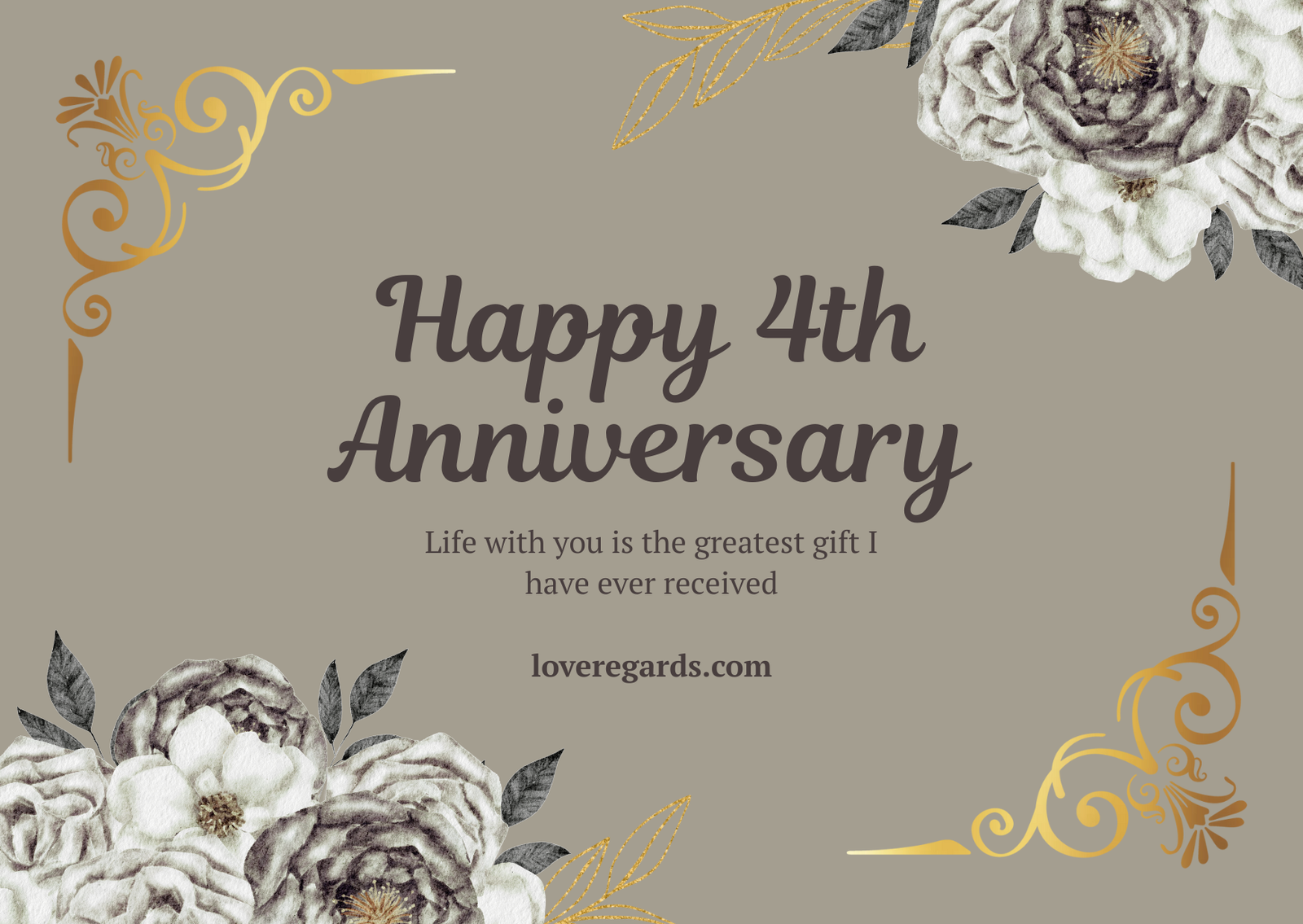 Happy Four-Year Anniversary Blessings