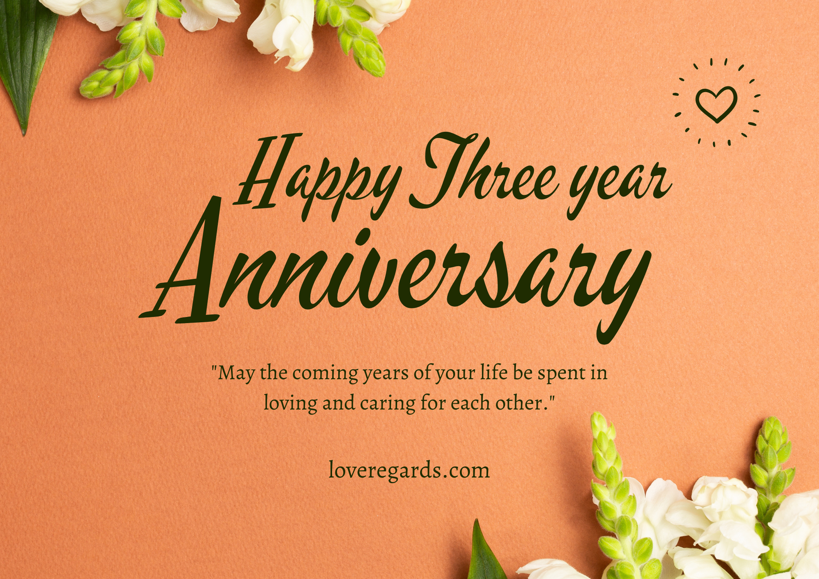 Happy Three-Year Anniversary Blessings